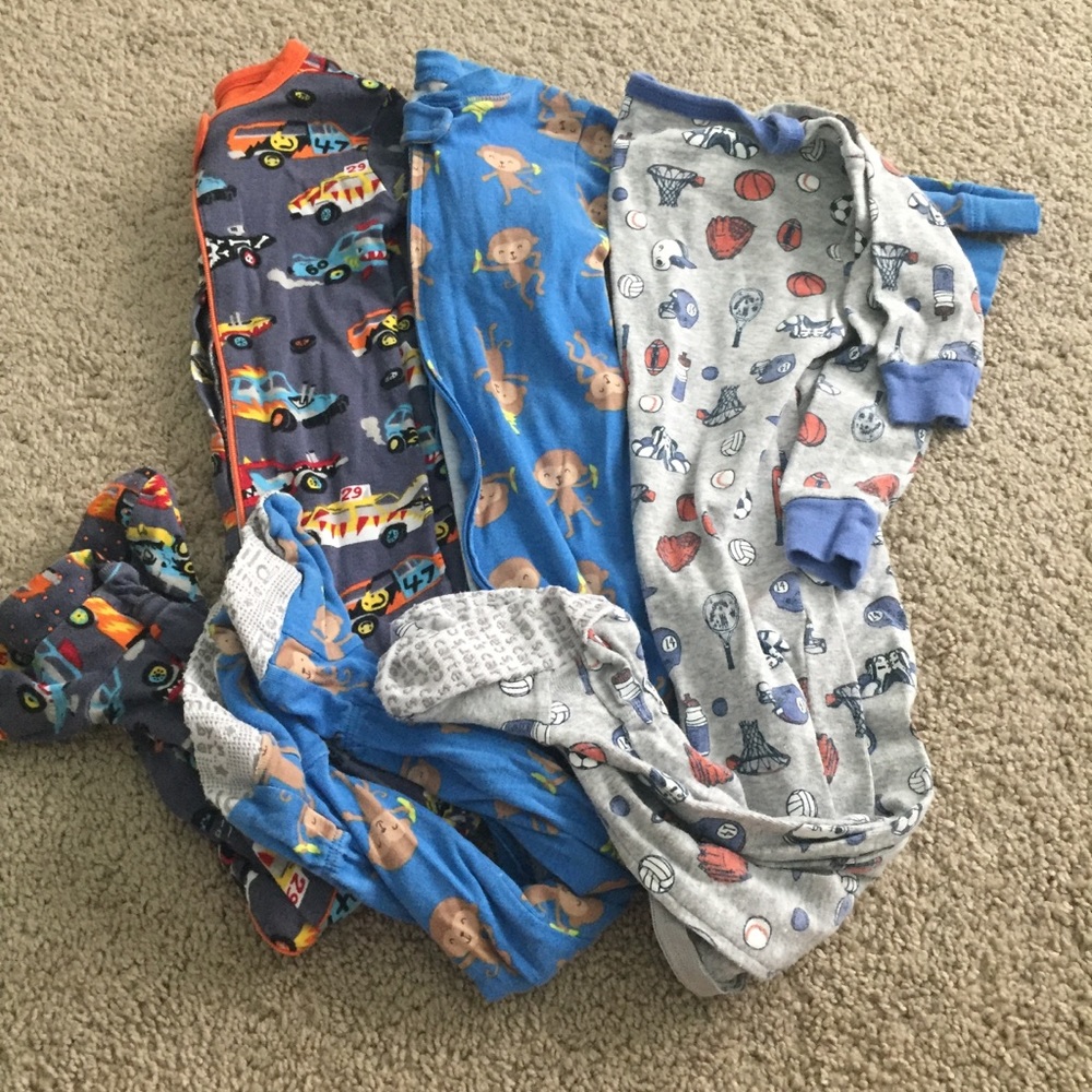 Zip pajama bundle- 18 month size